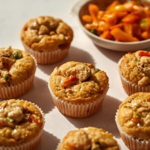 Muffins de Frango com Vegetais