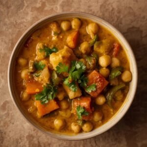 Caril de Grão Com Legumes